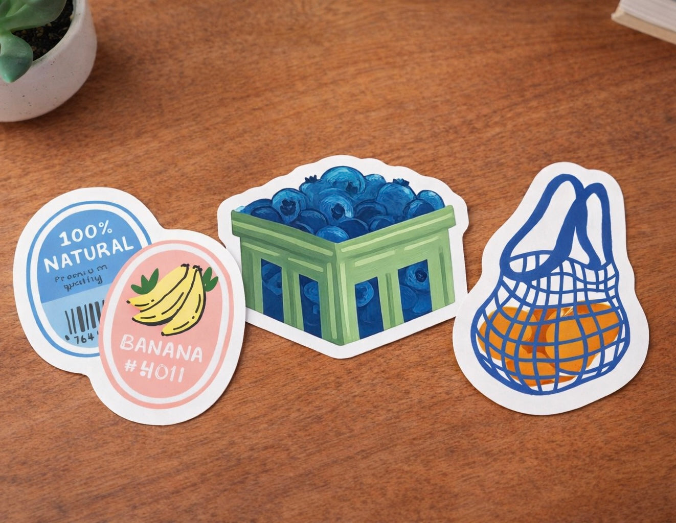 Illustrated Fruit Sticker Set