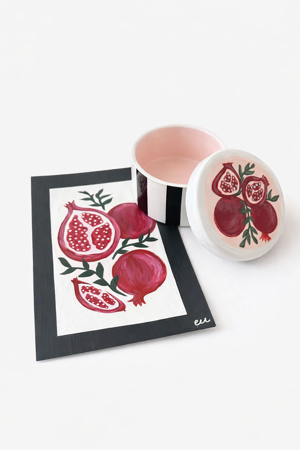 Trinket Dish with Lid + Matching Print