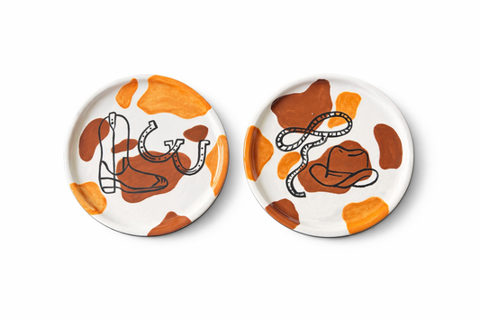 Hand-Painted Coaster Set (2)
