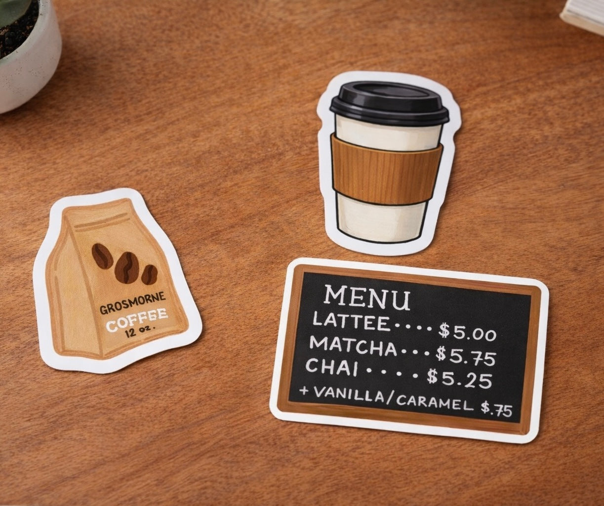 Illustrated Coffee Sticker Set