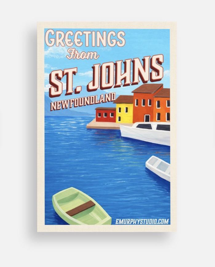 Vintage Harbour Postcard