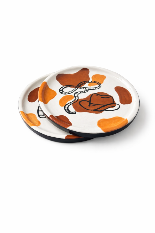Hand-Painted Coaster Set (2)